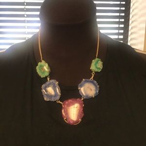 Druzy Agate style necklace